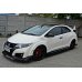 Накладки сплиттеры на пороги на Honda Civic IX Type R